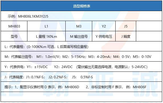 MH806A小型靜態(tài)扭矩傳感器